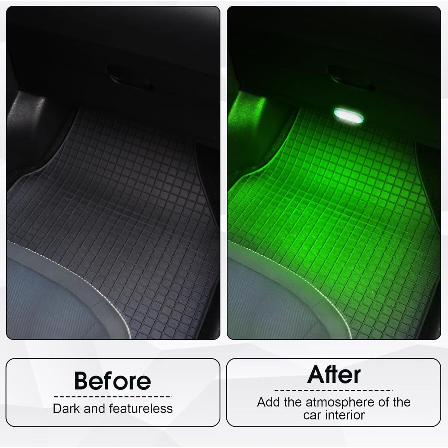 Luces LED Inalámbricas para Automóvil VIHOSE 12 Pcs 7 Colores