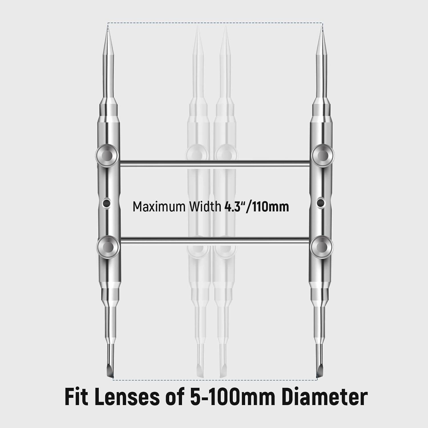 Llave de Lente NEEWER de Acero Inoxidable para Cámaras y Telescopios