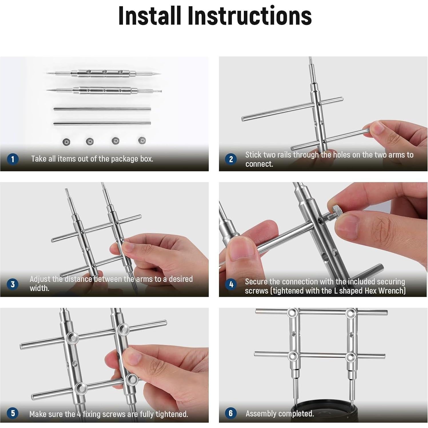 Llave de Lente NEEWER de Acero Inoxidable para Cámaras y Telescopios