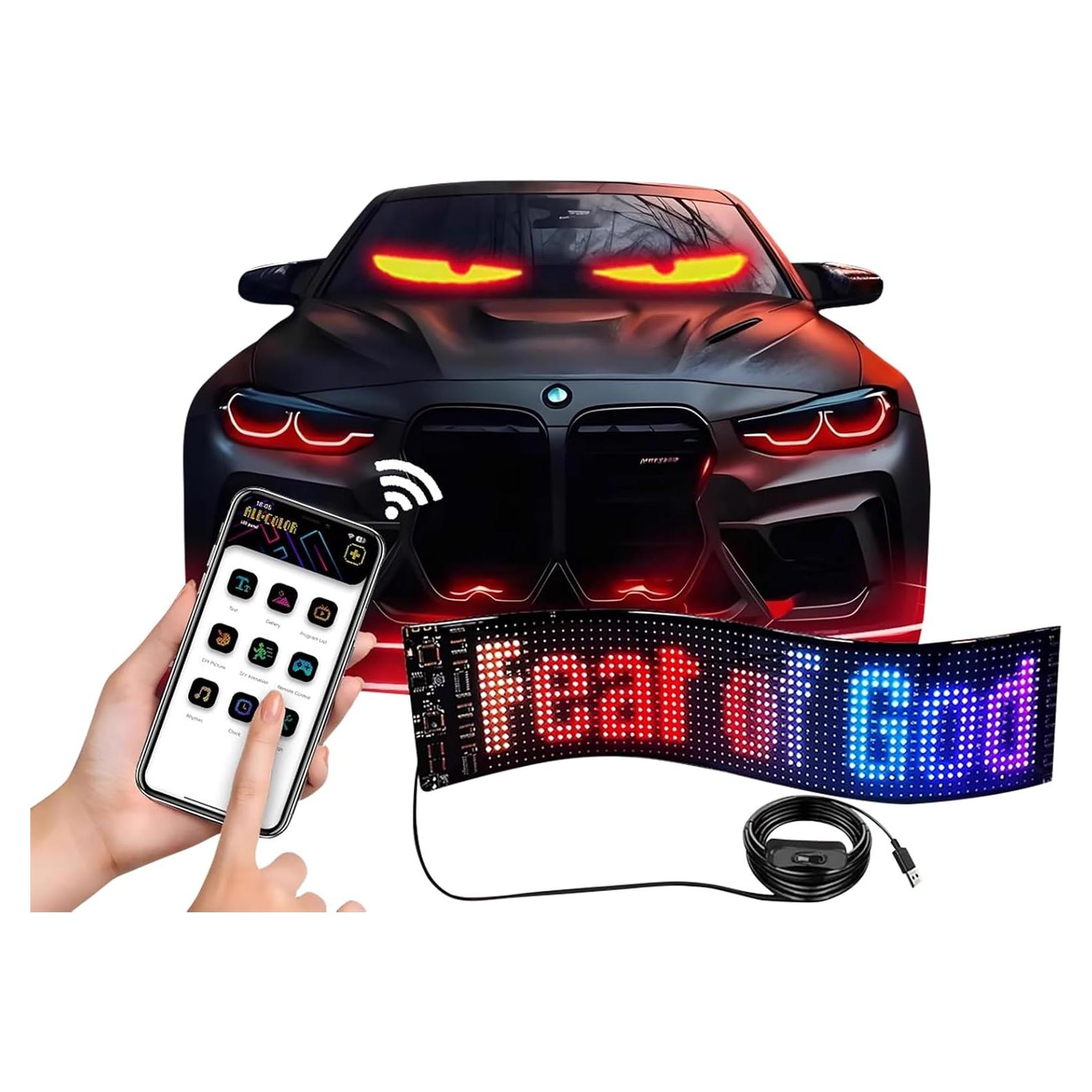 2 Ojos LED para Parabrisas Taysem HRP-2064, Control por App