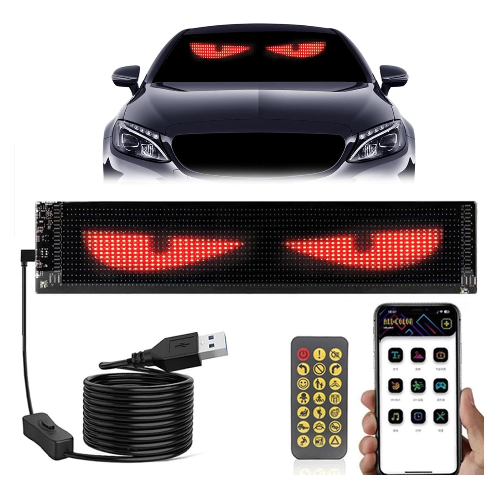 Pantalla LED Ojos de Diablo RIWALIEX DP01 60x12 cm Programable