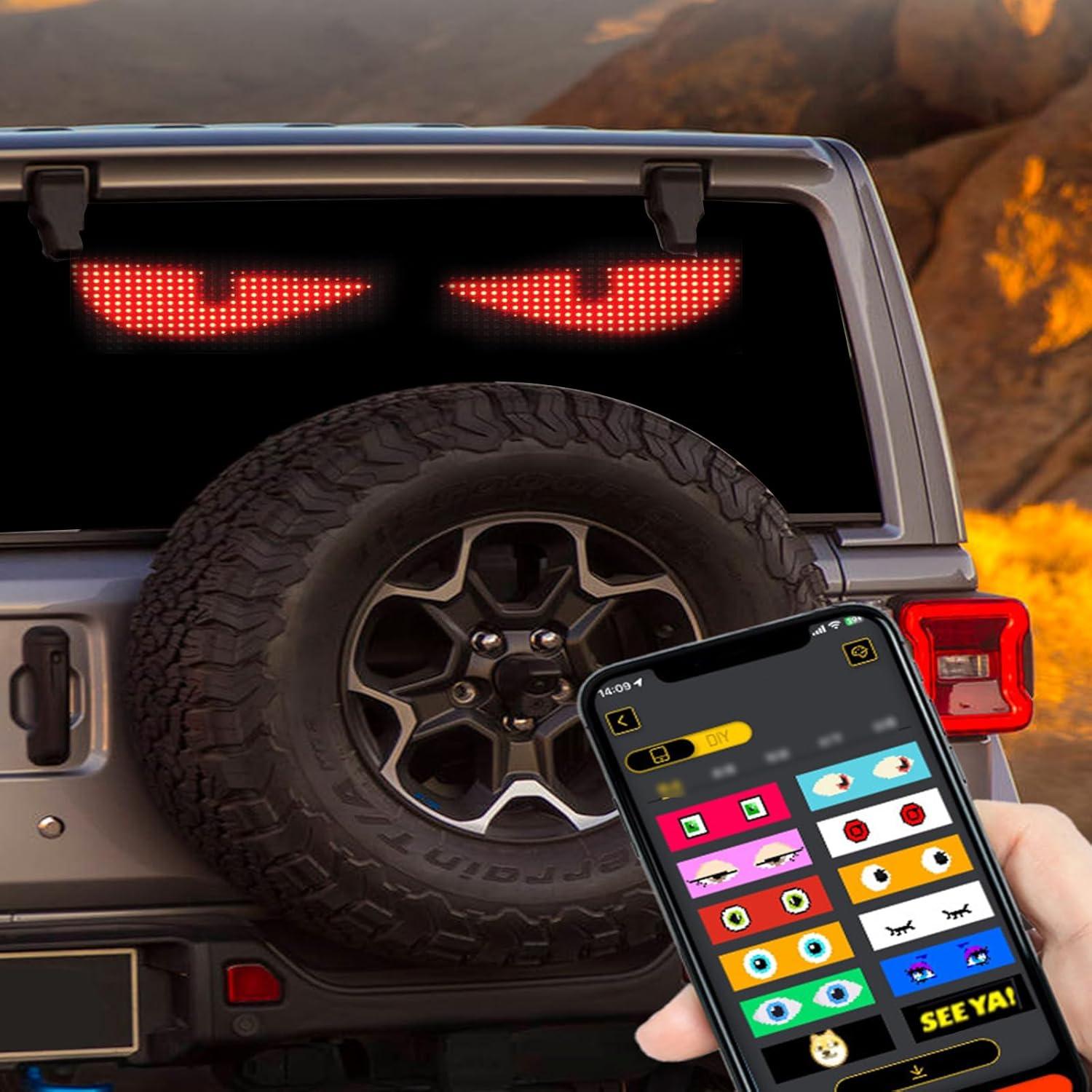 Pantalla LED Ojos de Diablo RIWALIEX DP01 60x12 cm Programable