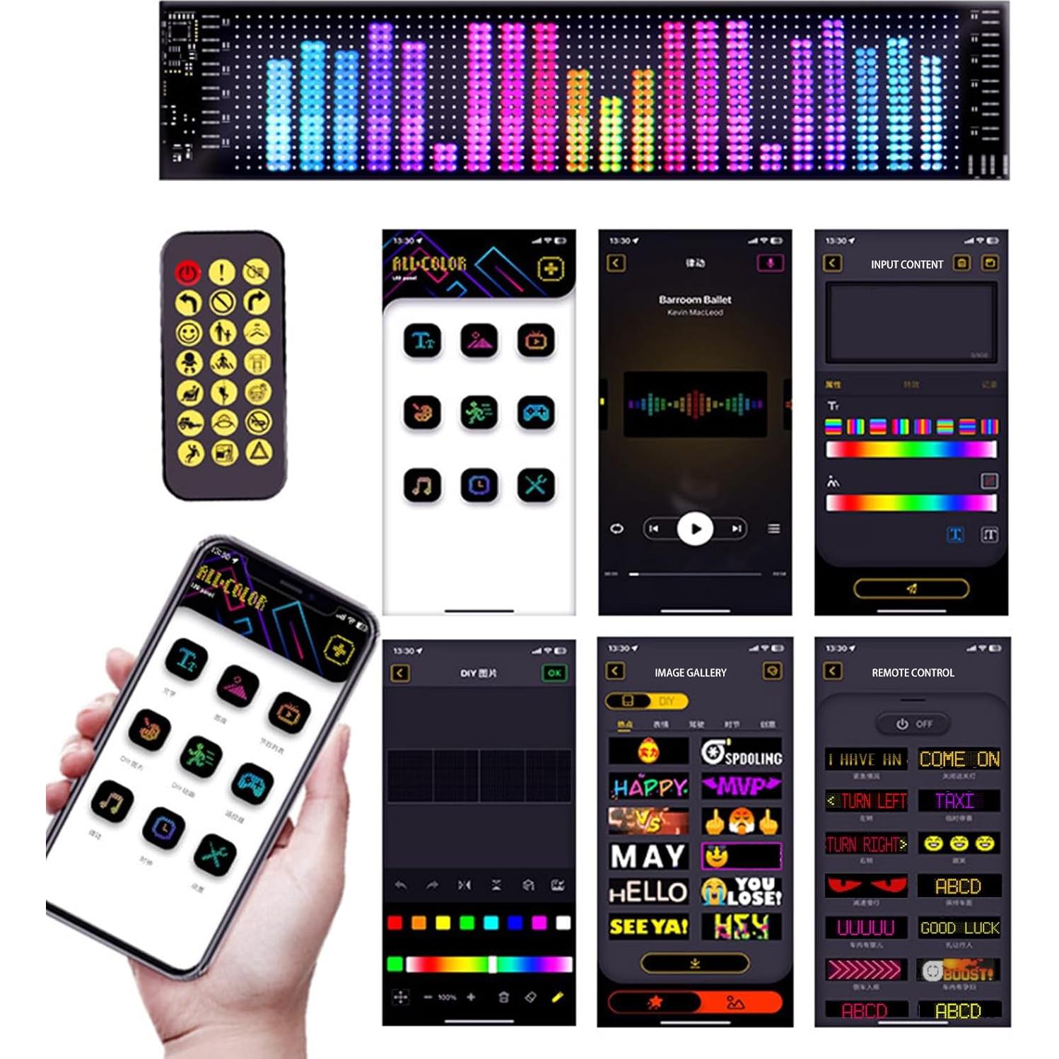 Pantalla LED Ojos de Diablo RIWALIEX DP01 60x12 cm Programable