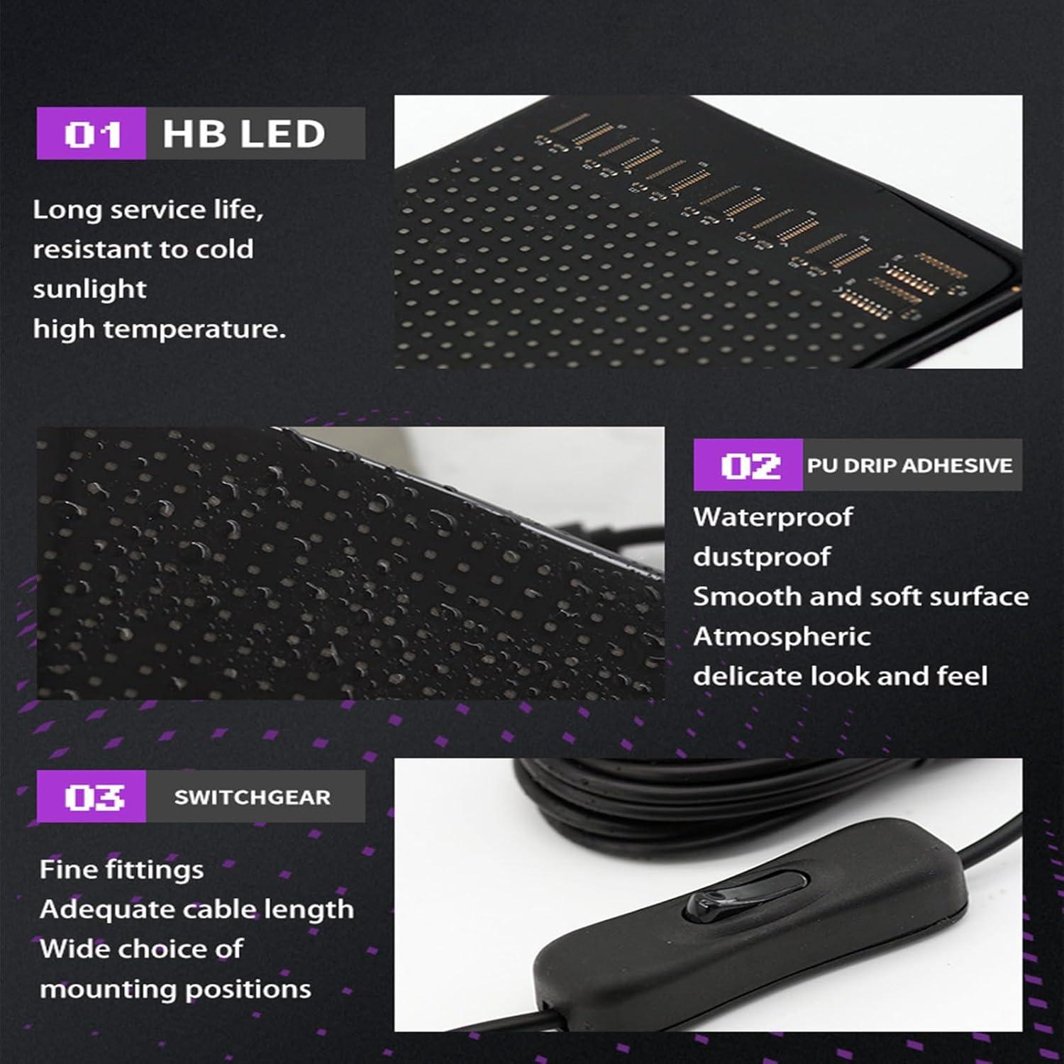 Pantalla LED Ojos de Diablo RIWALIEX DP01 60x12 cm Programable