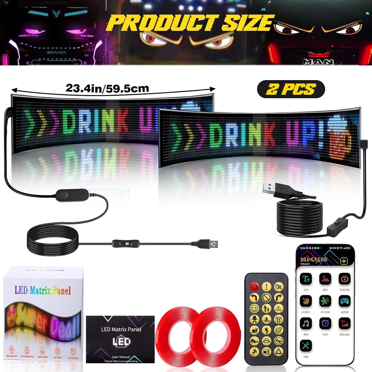 Luces LED Ojos de Diablo Suacopzar 23.4" para Autos