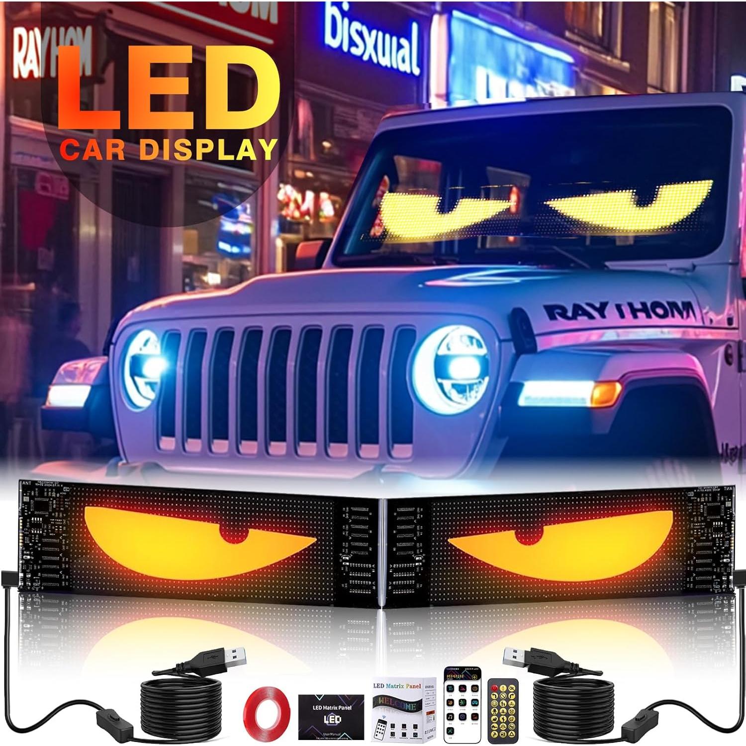 Luces LED Ojos de Diablo Suacopzar 23.4" para Autos