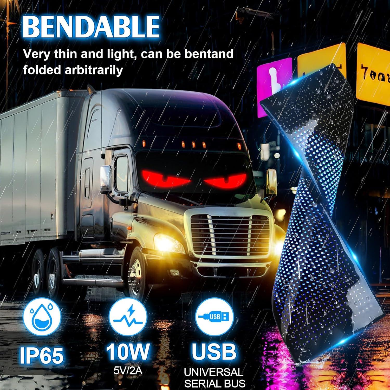 Barra de Luz LED CRILEAL 52.4"x7.56" RGB con Control Bluetooth