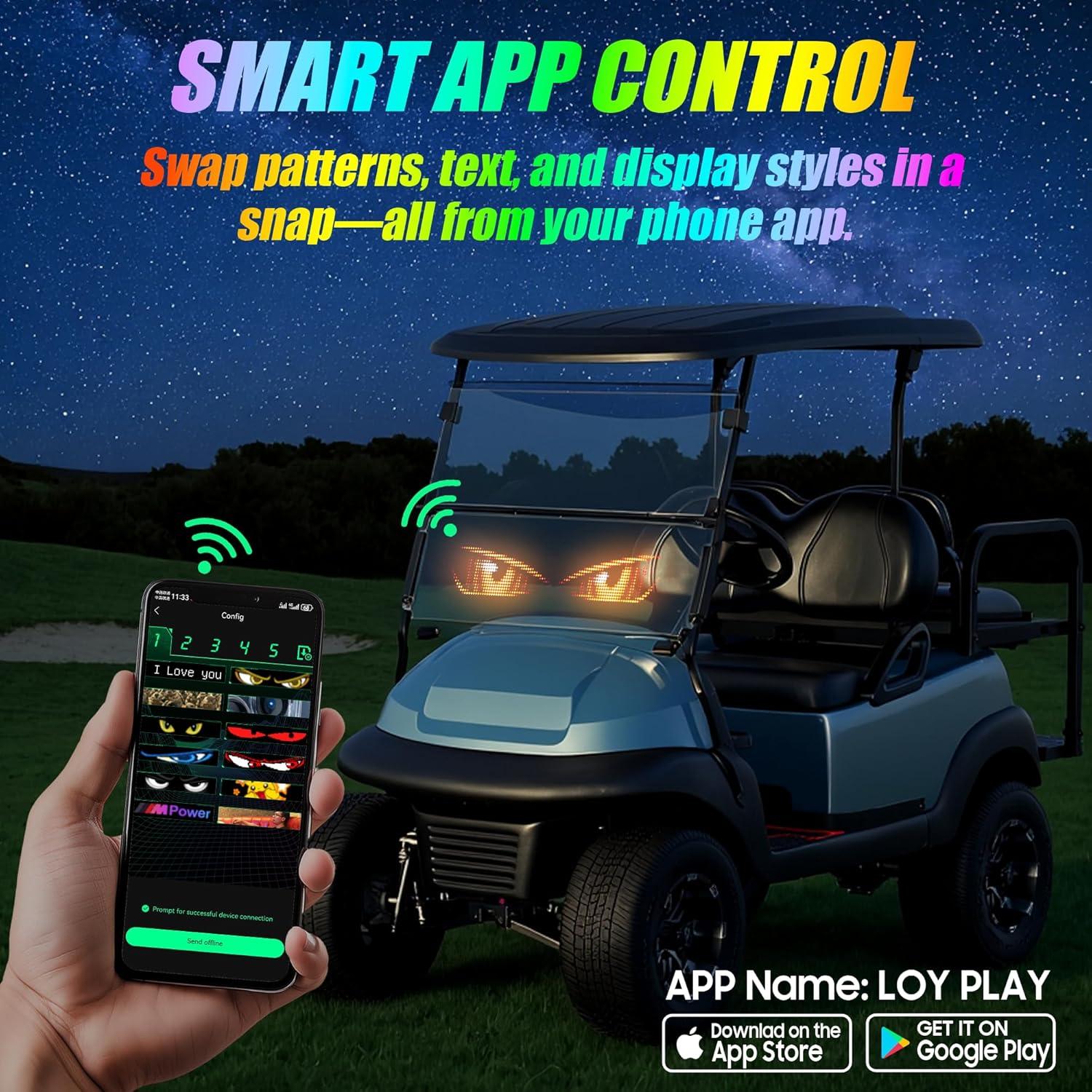 Cart de Golf 10L0L Pantalla Digital Programable 60x12cm