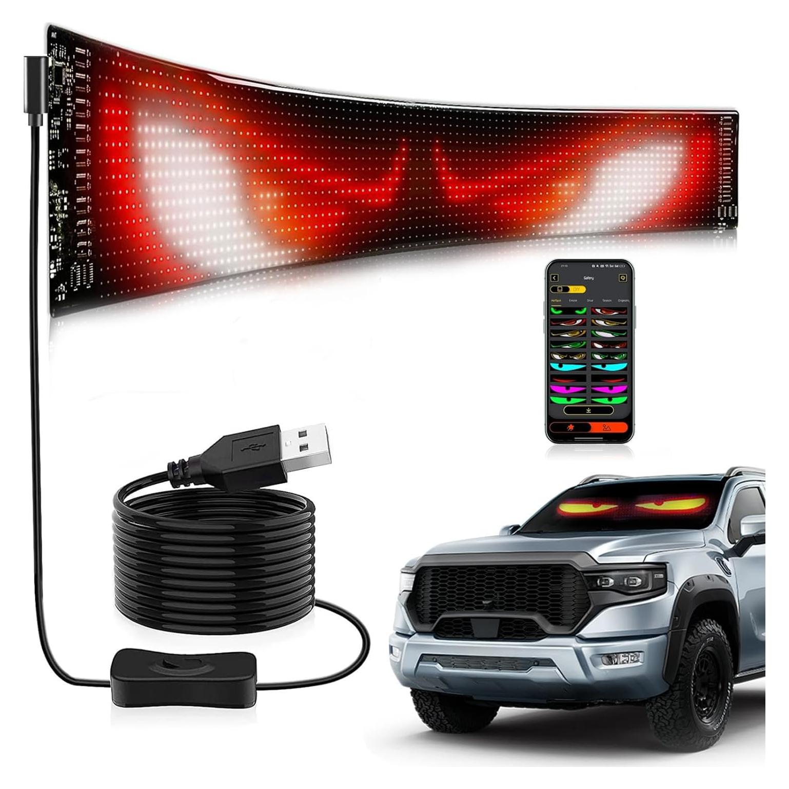 Luz LED Ojos Diabólicos ALDST 24" Flexible para Autos