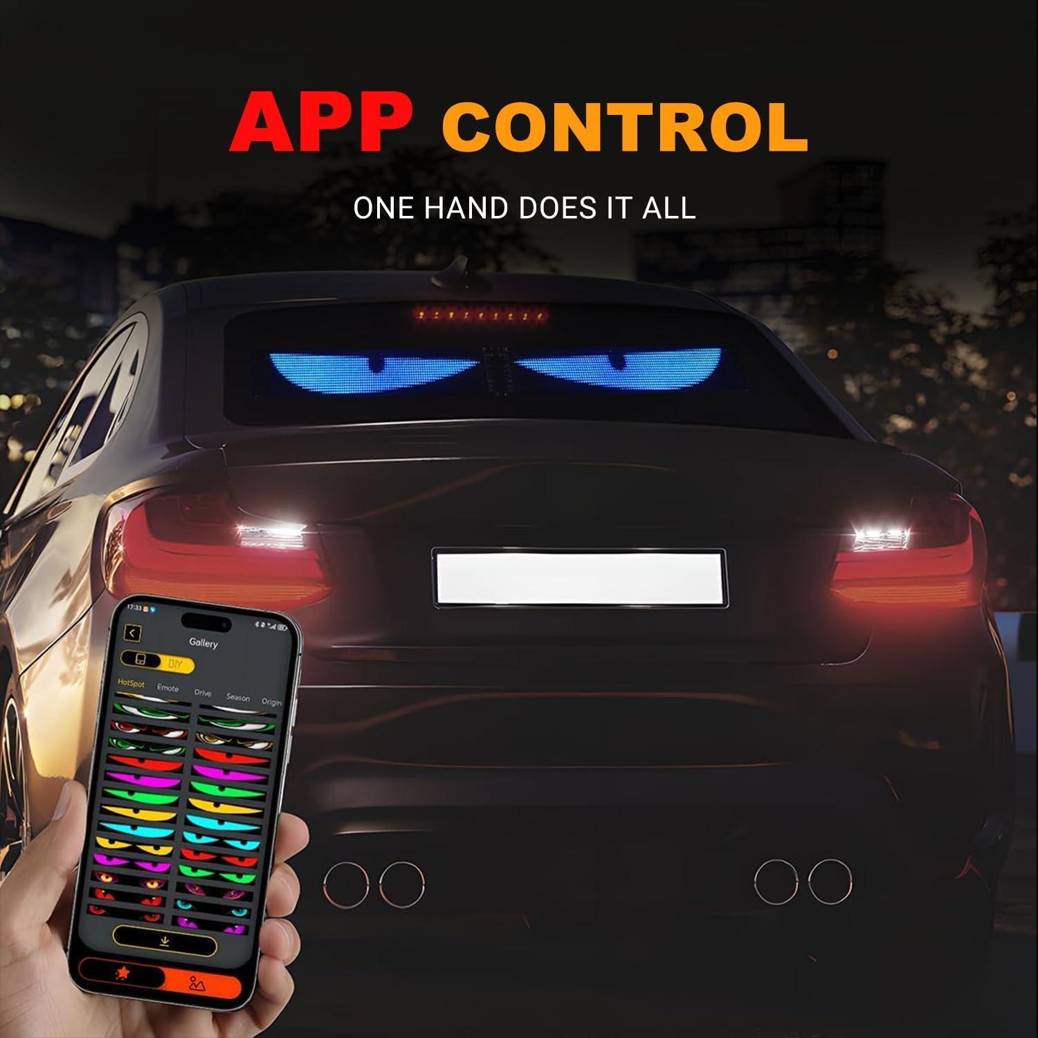 Luz LED Ojos Diabólicos ALDST 24" Flexible para Autos