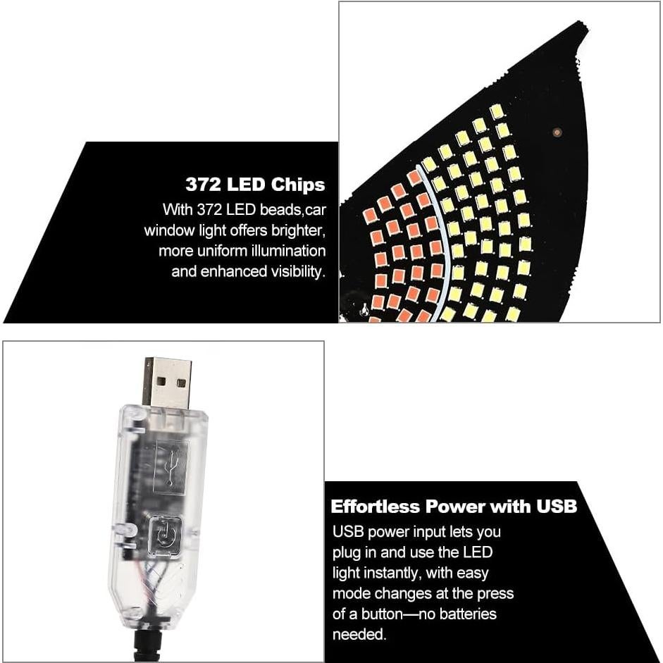 Luz LED Ojos de Diablo Blueshyhall para Coche USB Rojo y Blanco