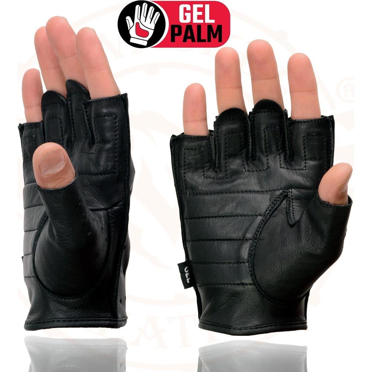 Guantes de Motocicleta Milwaukee Leather SH195 Sin Dedos 5X