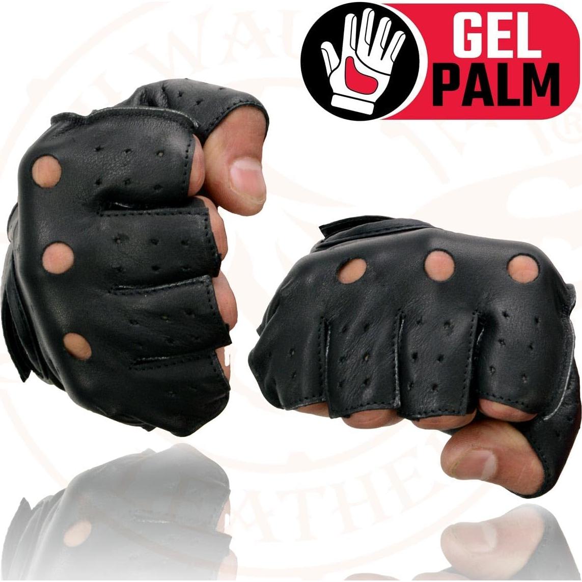 Guantes de Motocicleta Milwaukee Leather SH195 Sin Dedos 5X