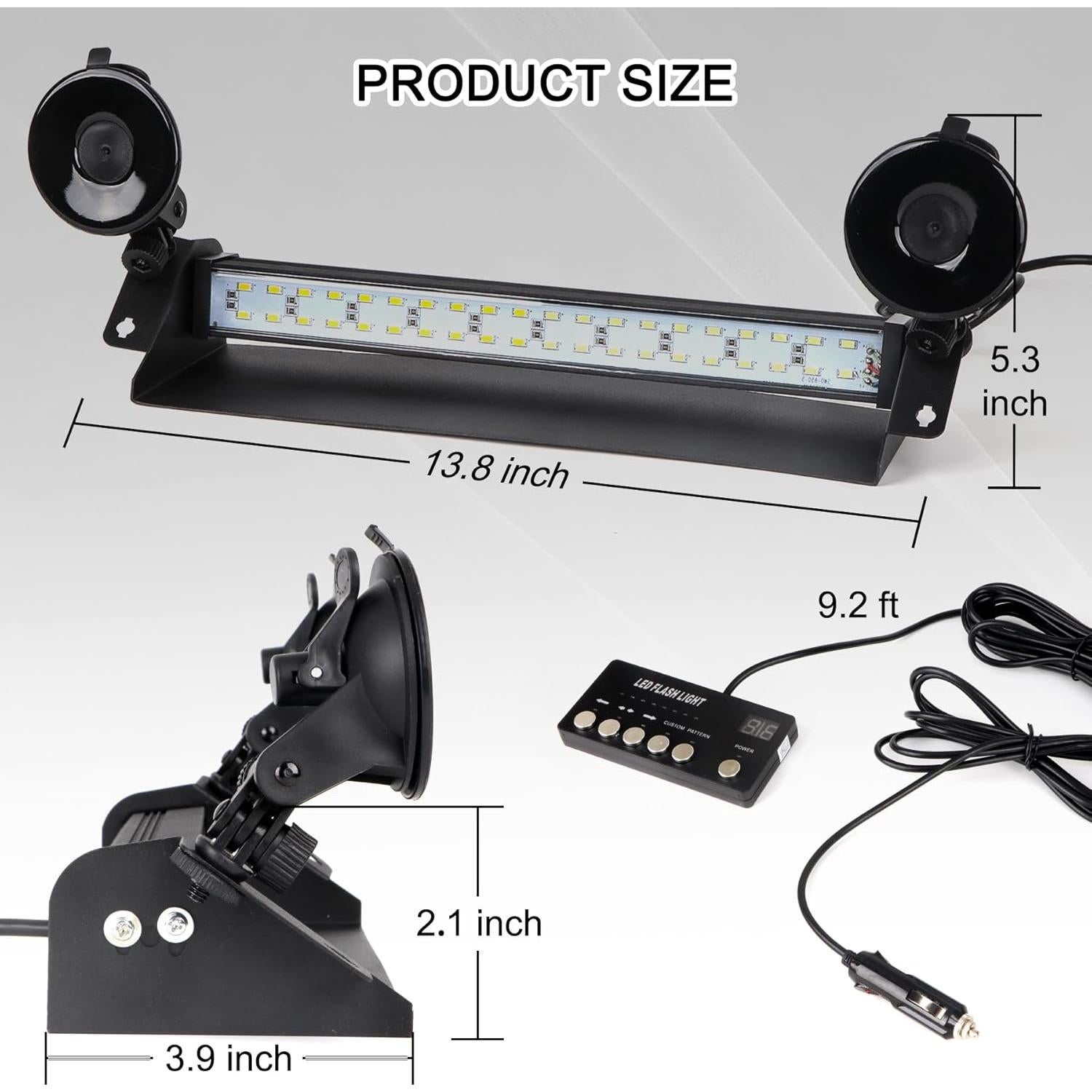 Luces de Emergencia LED Estroboscópicas 35.56 cm SmallFatW