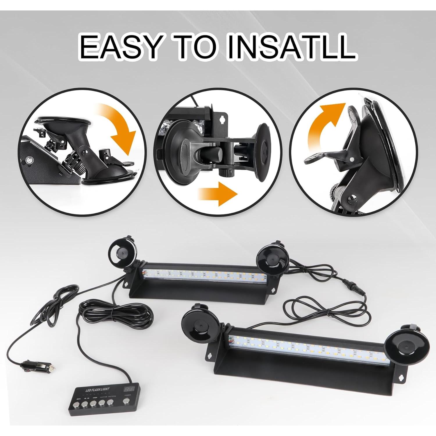 Luces de Emergencia LED Estroboscópicas 35.56 cm SmallFatW