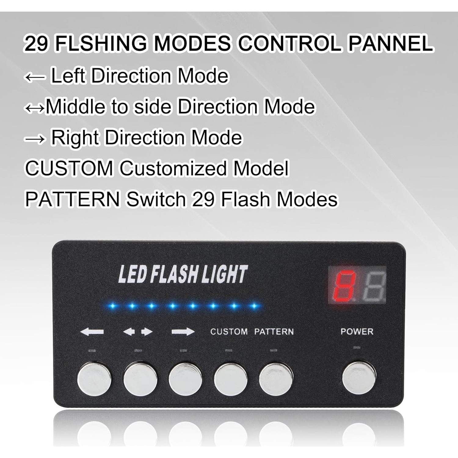 Luces de Emergencia LED Estroboscópicas 35.56 cm SmallFatW