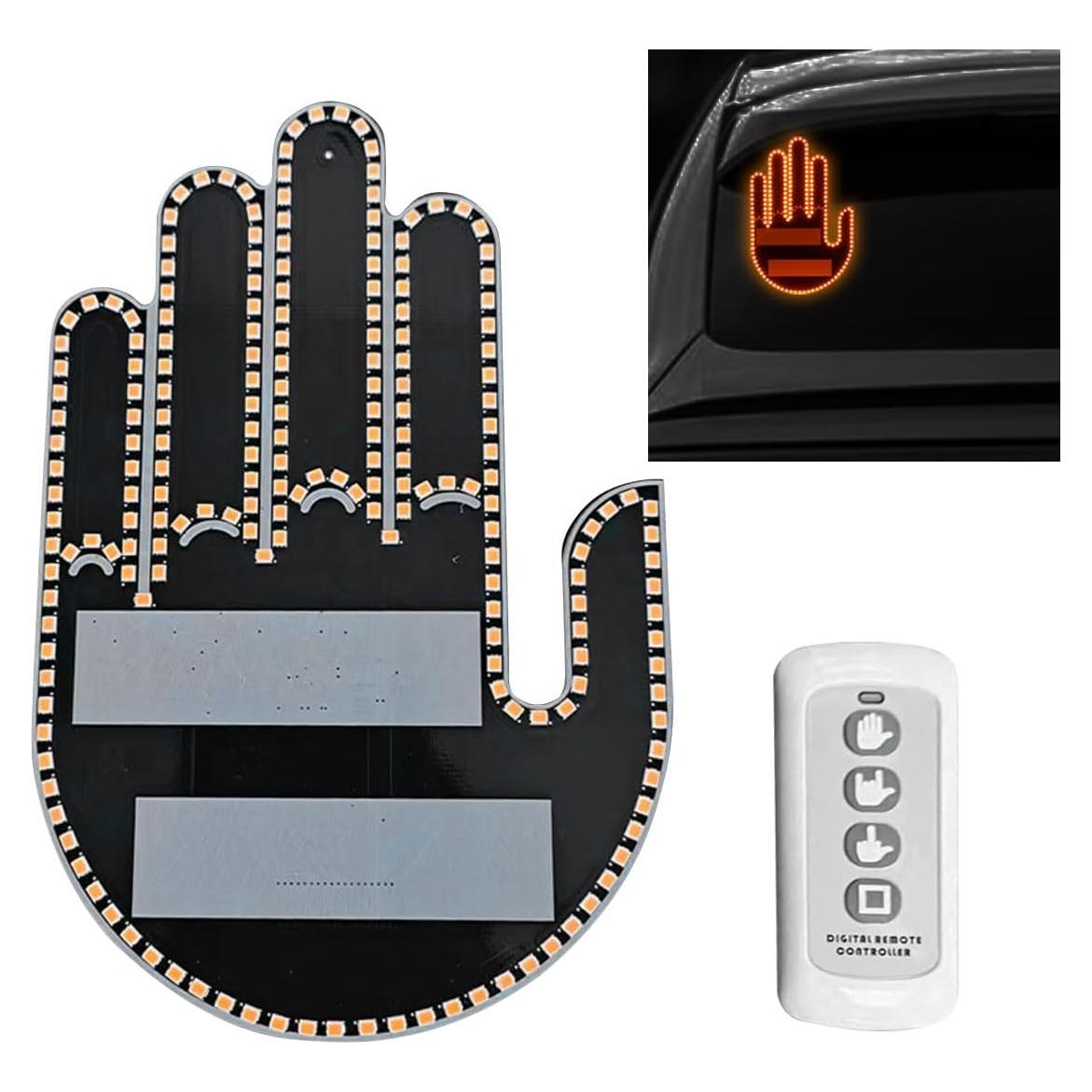 Luz de Gestos de Mano LED KITUREK para Coche Ámbar 3 Modos