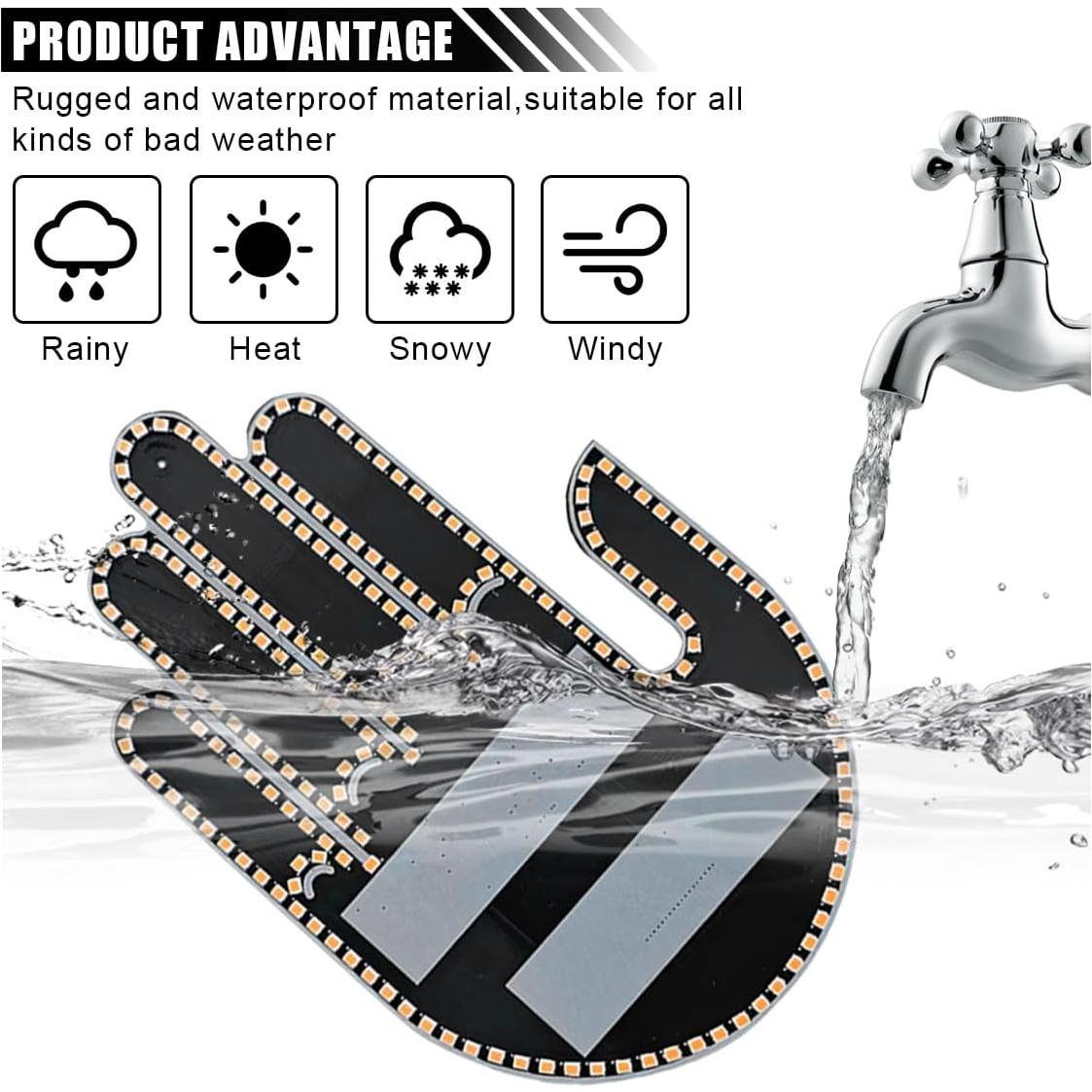 Luz de Gestos de Mano LED KITUREK para Coche Ámbar 3 Modos