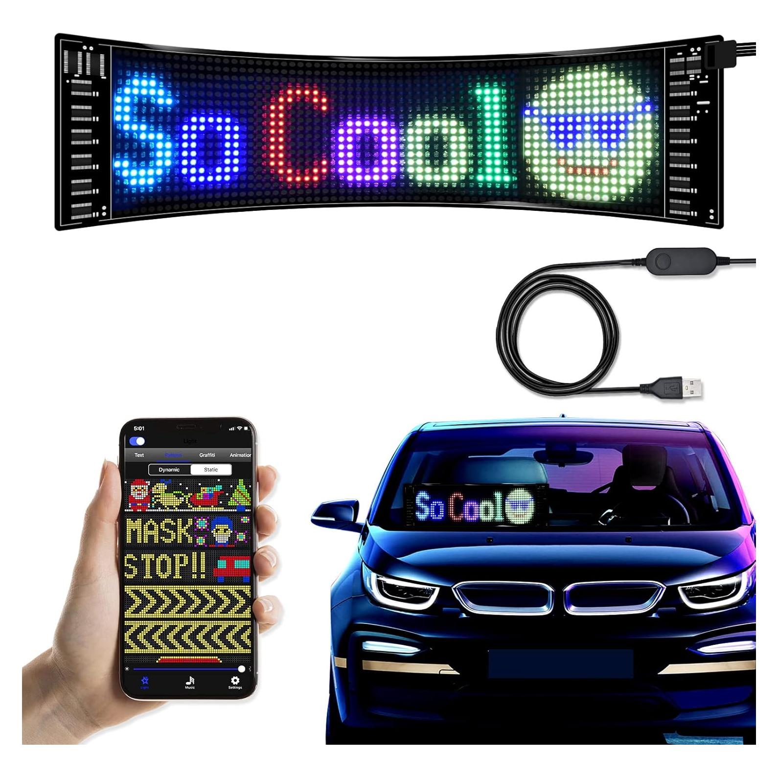 Cartel LED Programable XIAOOHO 48.3x12.7cm RGB Bluetooth