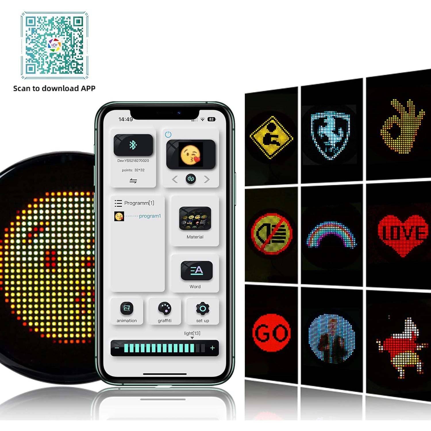 Luz de Señal LED Gelrova V0 - Pantalla Personalizable 30x30 cm