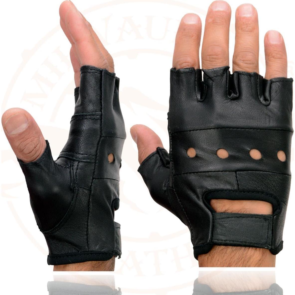 Guantes de Motocicleta Milwaukee Leather SH216 Sin Dedos 2X