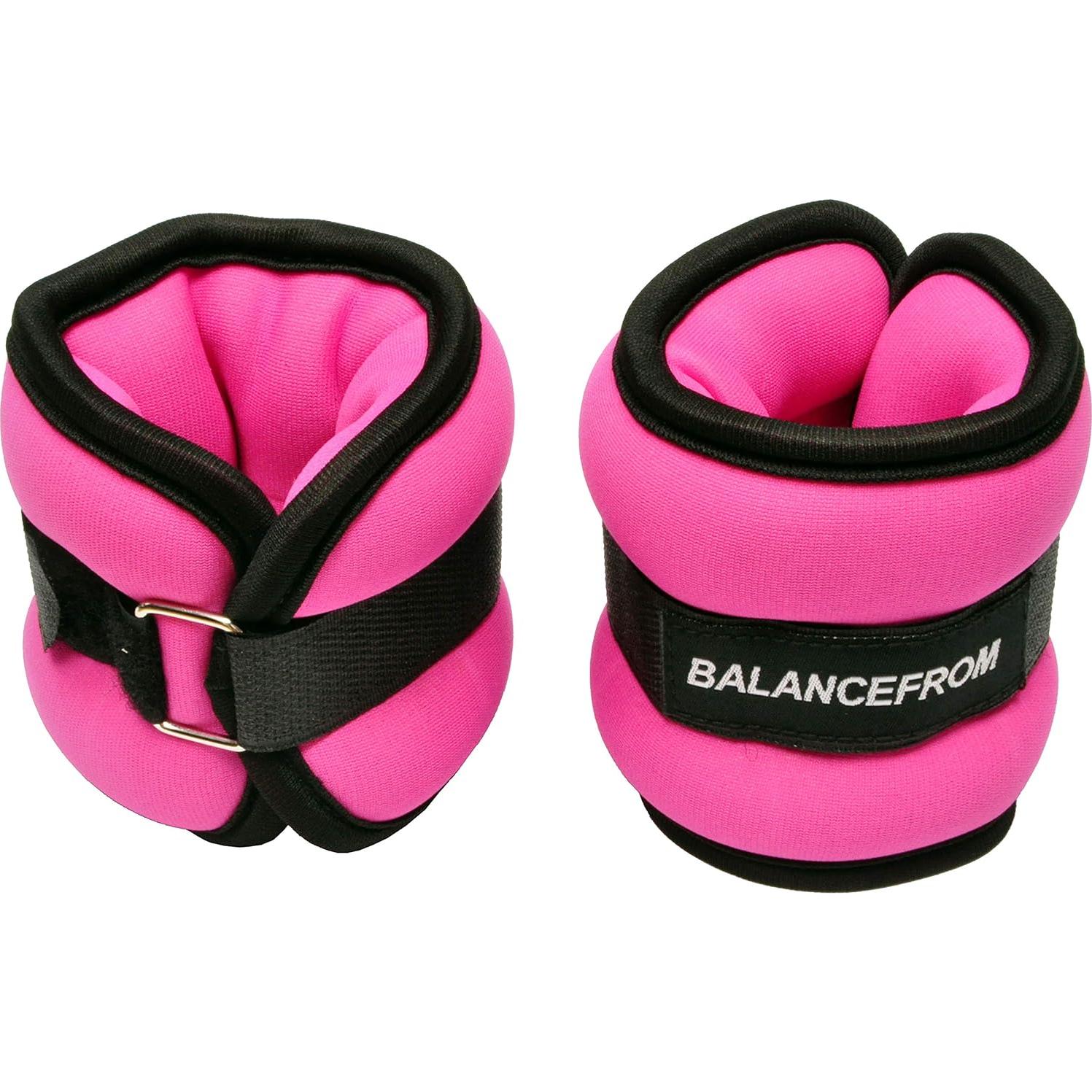 Pesas de Tobillo y Muñeca Ajustables Fitvids 2 kg Rosa