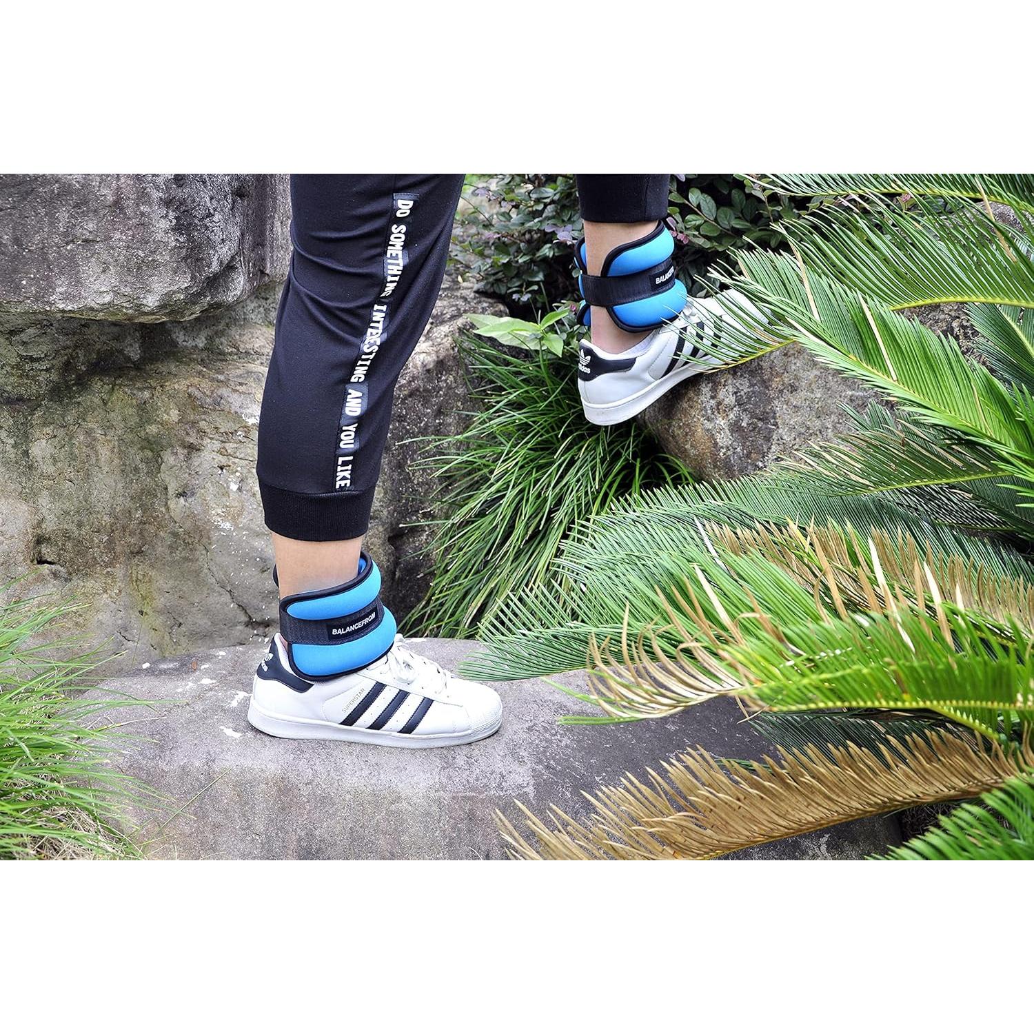 Pesas de Tobillo y Muñeca Ajustables Fitvids 2 kg Rosa