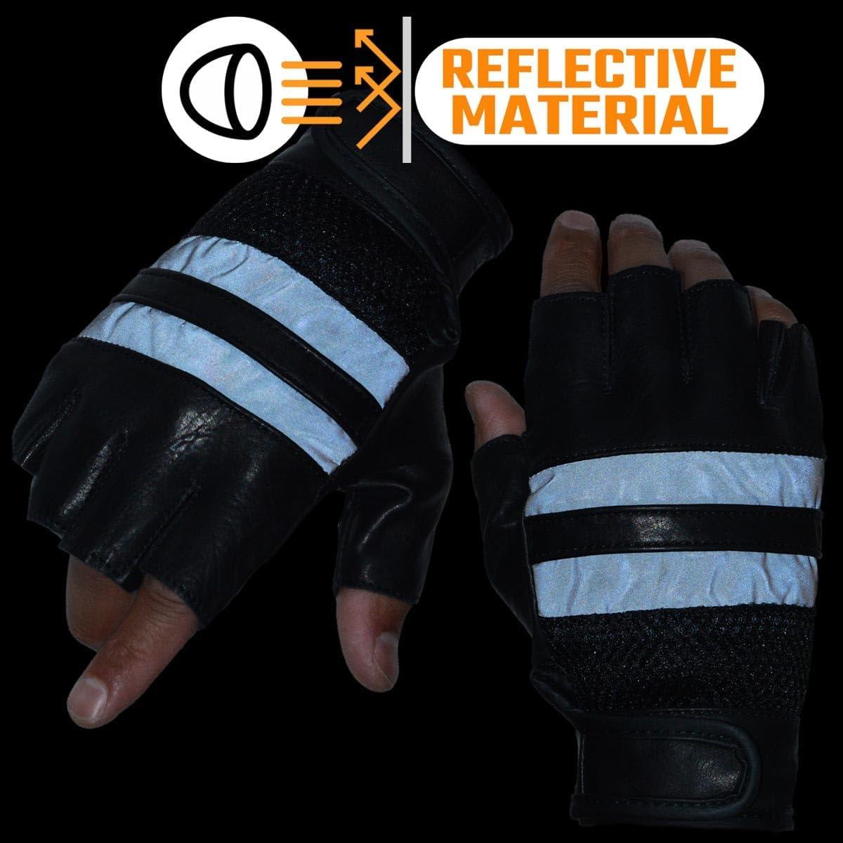 Guantes de Motocicleta Milwaukee Leather MG7548 Sin Dedos 4X