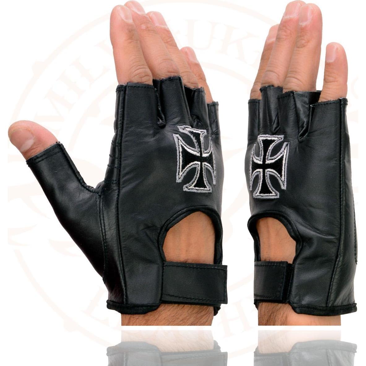 Guantes de Cuero sin Dedos Milwaukee SH354 para Hombre