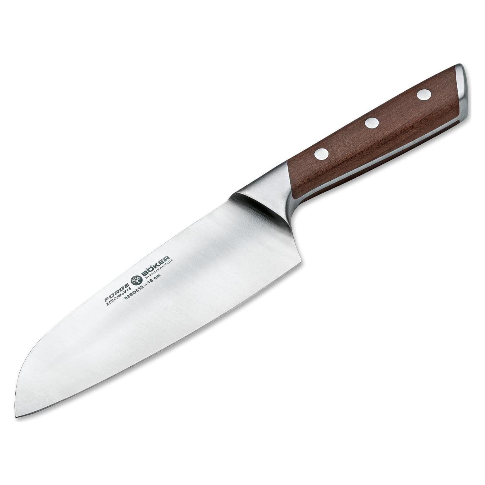 Cuchillo Santoku BOKER Forge Maple 15.88 cm Forjado