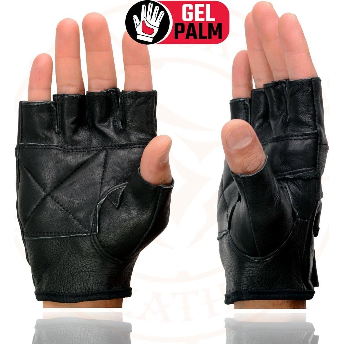 Guantes sin Dedos Milwaukee Leather SH355 Hombre - X-Pequeño