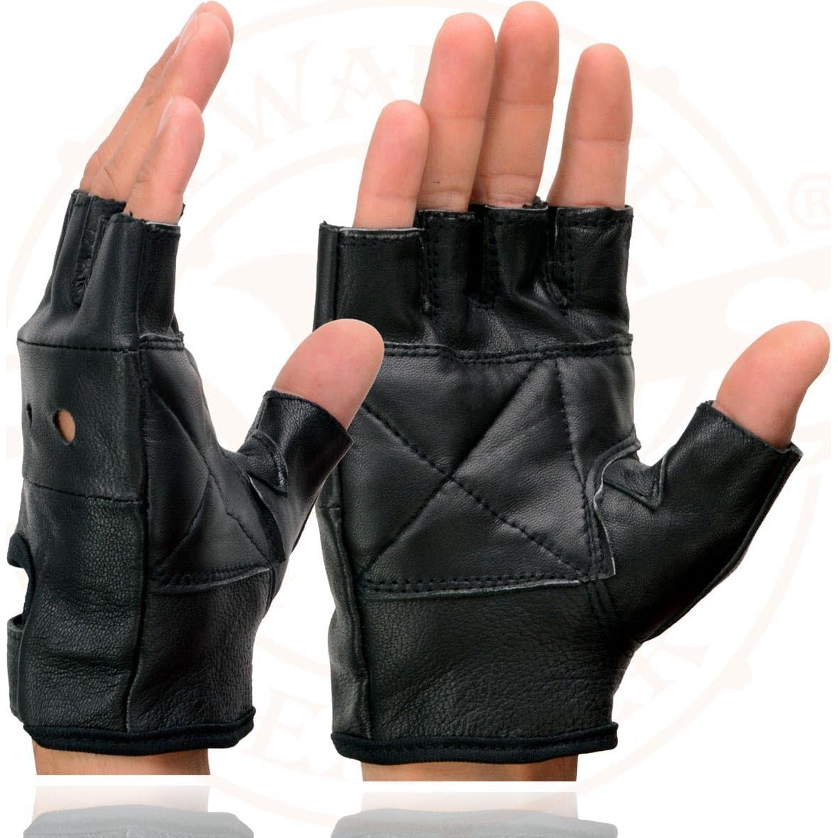 Guantes sin Dedos Milwaukee Leather SH355 Hombre - X-Pequeño