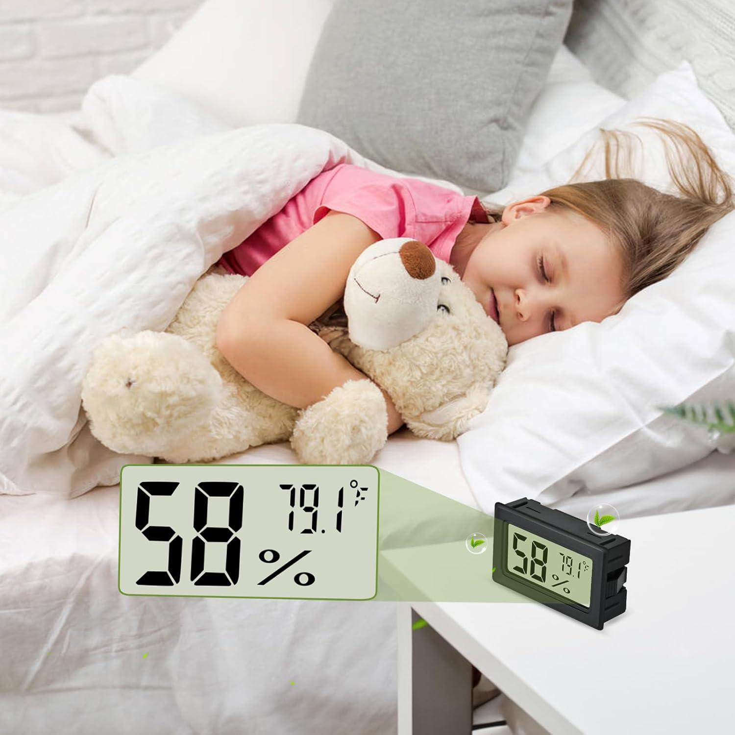 Termómetro Higrómetro Digital TeqyAqs 6 Unidades LCD