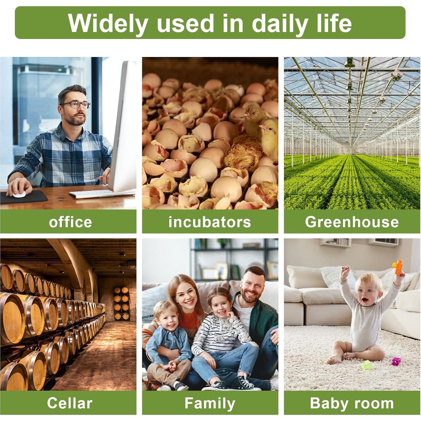 Termómetro Higrómetro Digital TeqyAqs 6 Unidades LCD