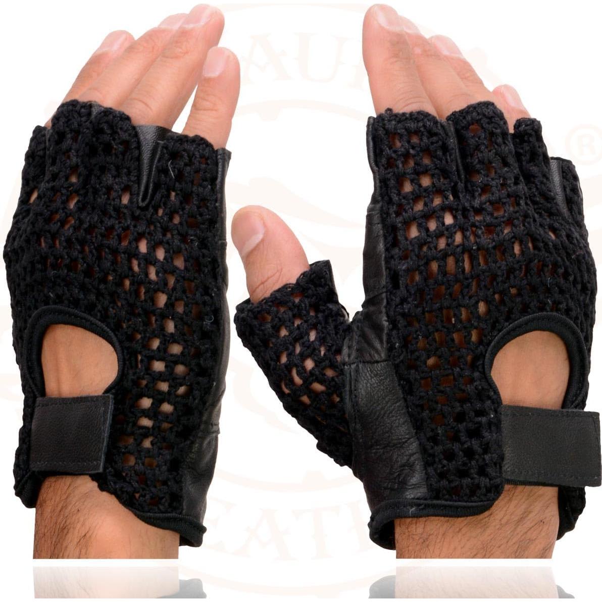 Guantes de Motocicleta Milwaukee Leather SH219 - Sin Dedos