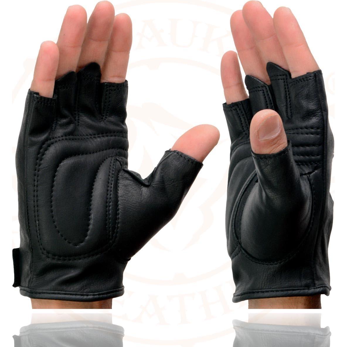 Guantes de Cuero sin Dedos Milwaukee Leather SH352 - Pequeño