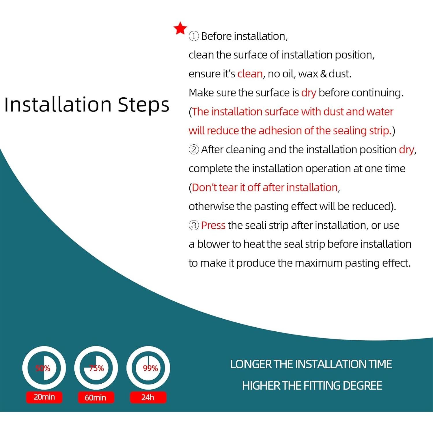 Tira de Sello de Goma EPDM Tintvent 20 Pies 1" Negro
