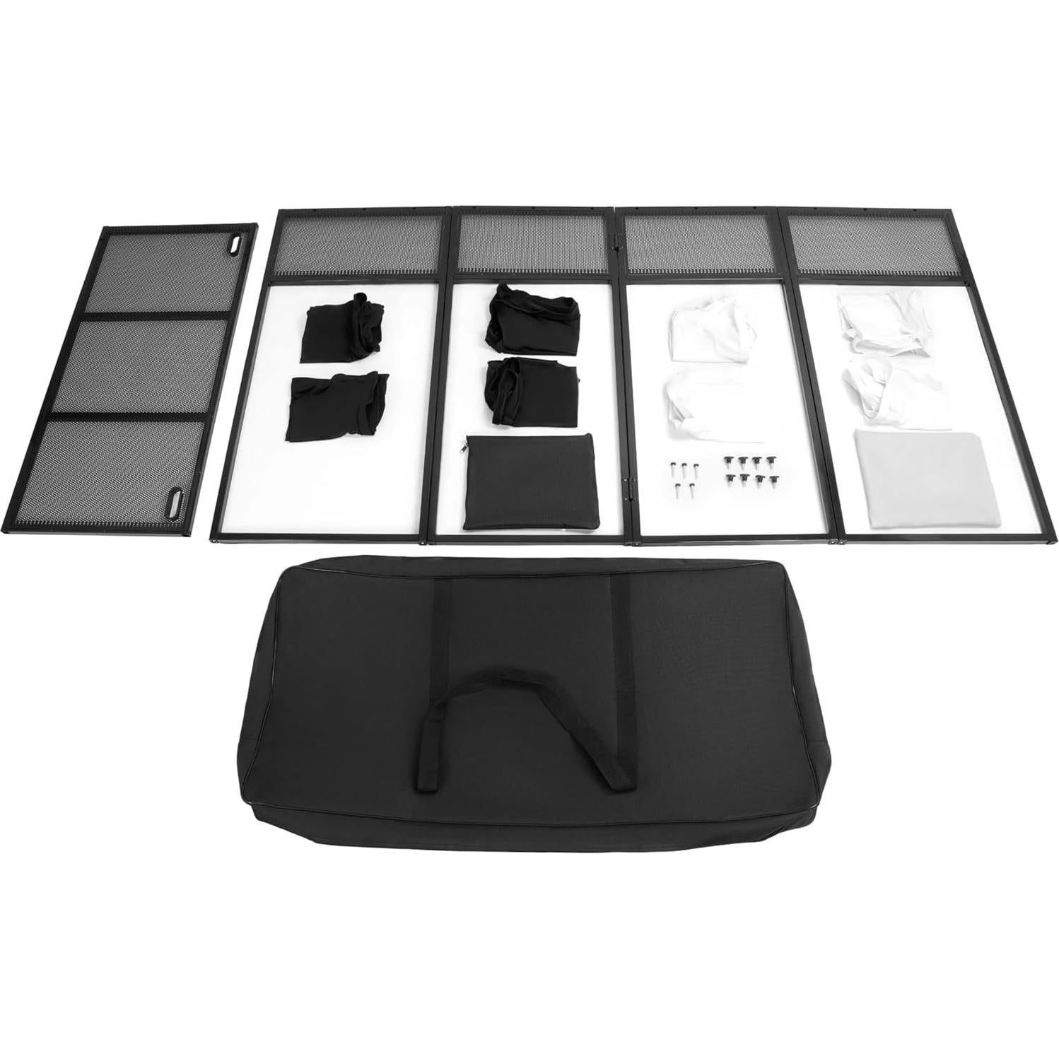 Cabina DJ Portátil HECASA 50.8x101.6 cm Plegable con Fundas