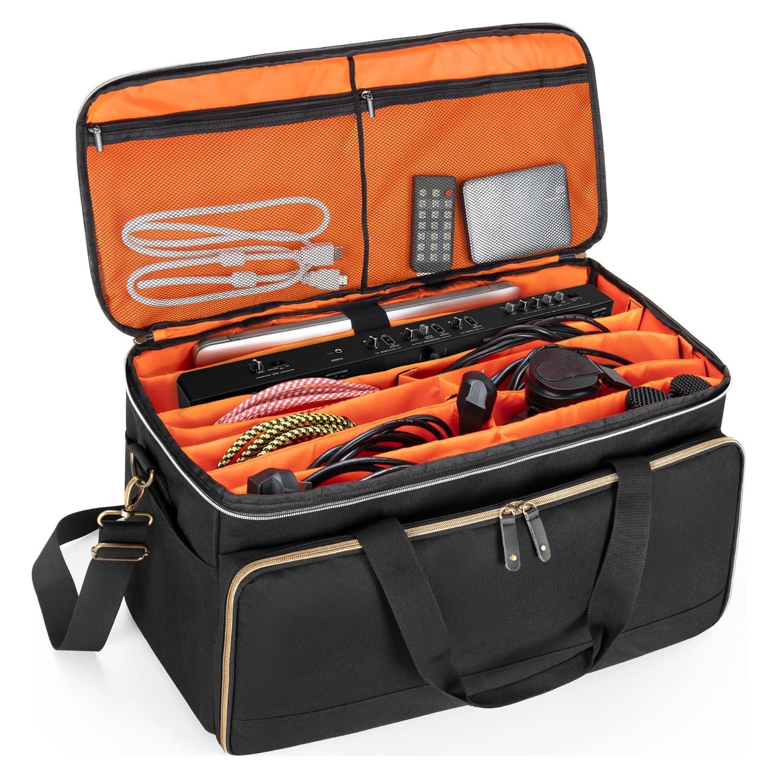 Bolsa Organizadora de Cables Trunab Grande para DJ 54.86x24.89x26.92cm