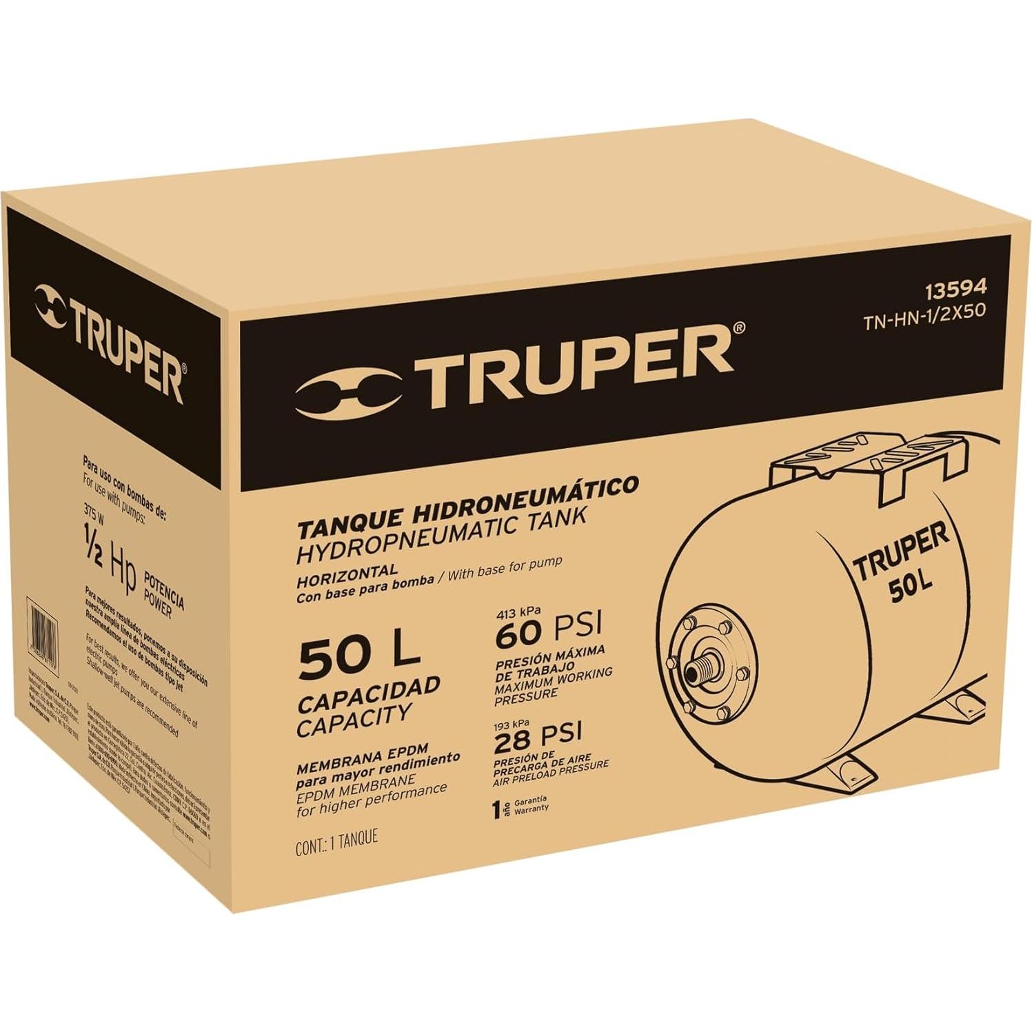 Bomba de tanque hidropneumático Pretul HIDR-1 2X50P 9.1 kg