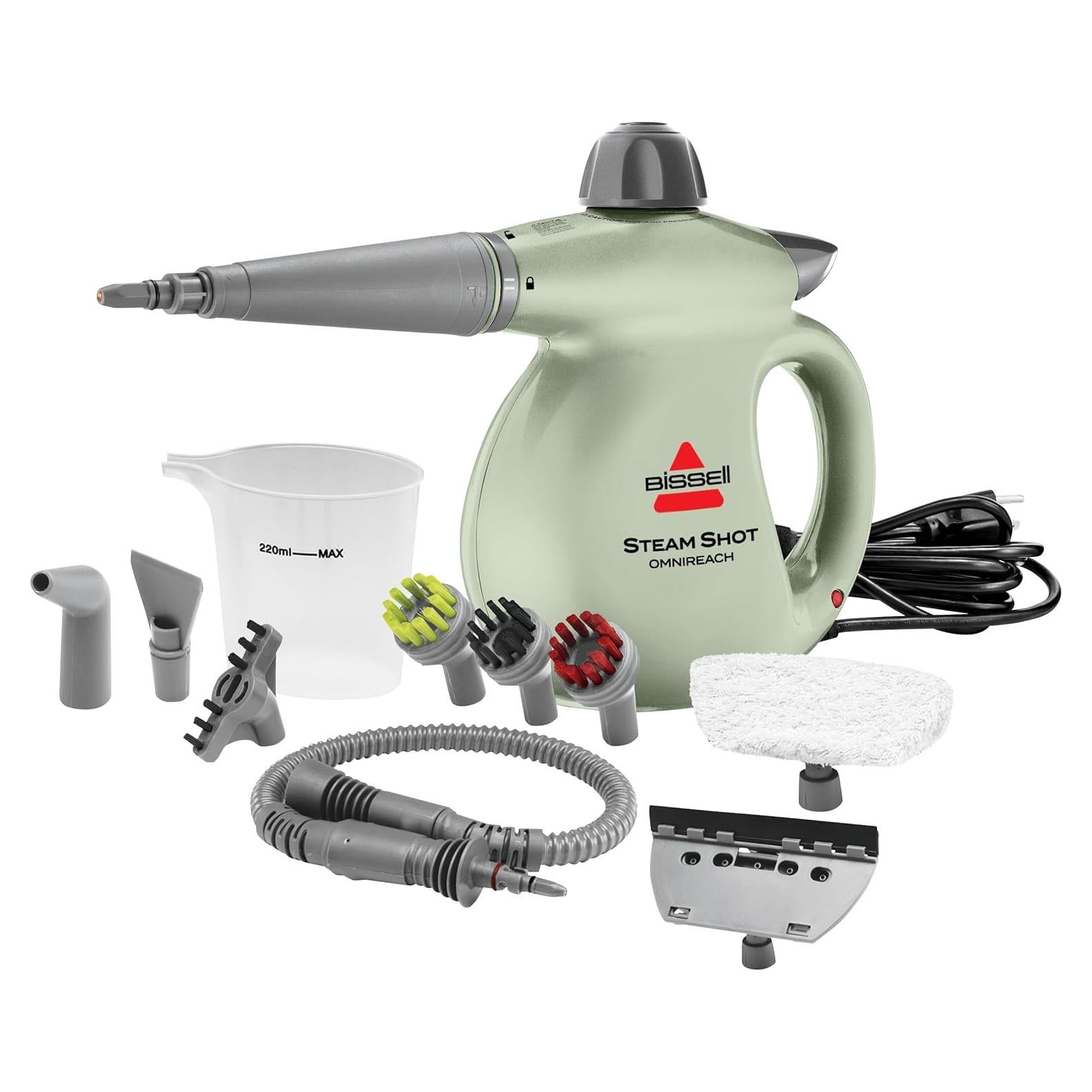 Limpiador de vapor BISSELL Steam Shot OmniReach 1000W 10 herramientas