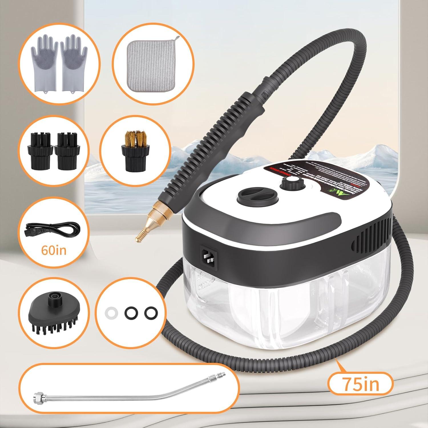 Limpiador de Vapor Portátil STRCEAT 2500W 1L Blanco