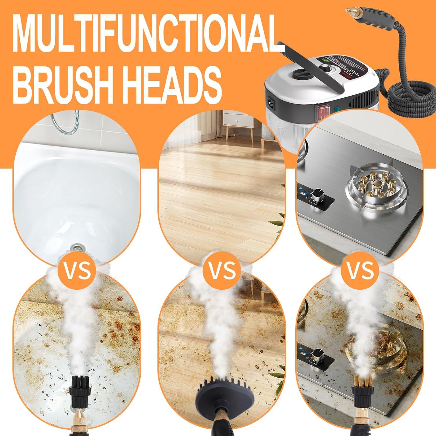 Limpiador de Vapor Portátil STRCEAT 2500W 1L Blanco