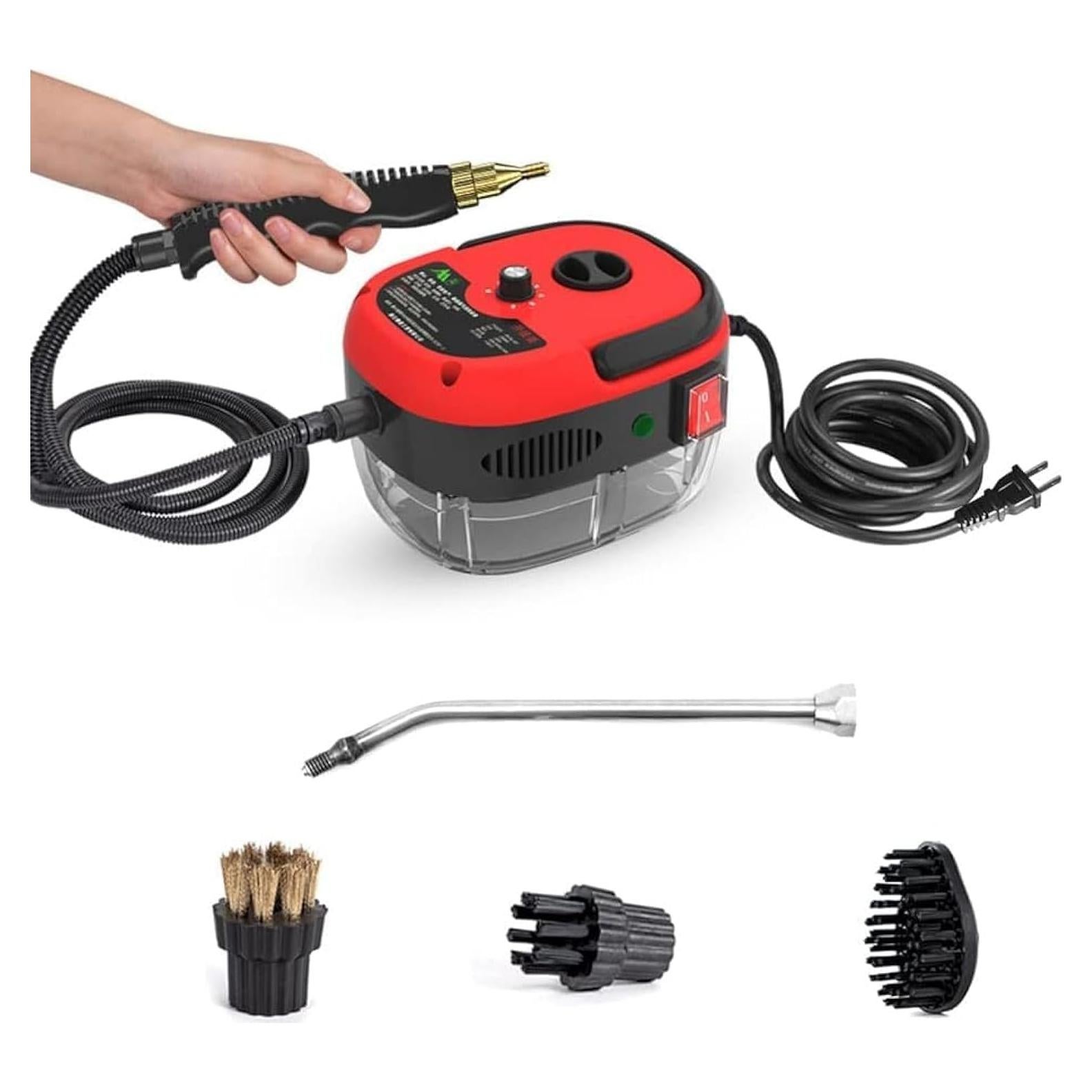 Limpiador de Vapor de Mano Irishom 2500W 1L Rojo