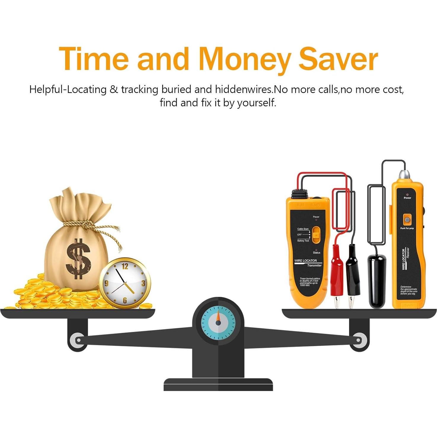 Localizador de Cable Subterráneo F02 Kolsol - 0.91m Profundidad