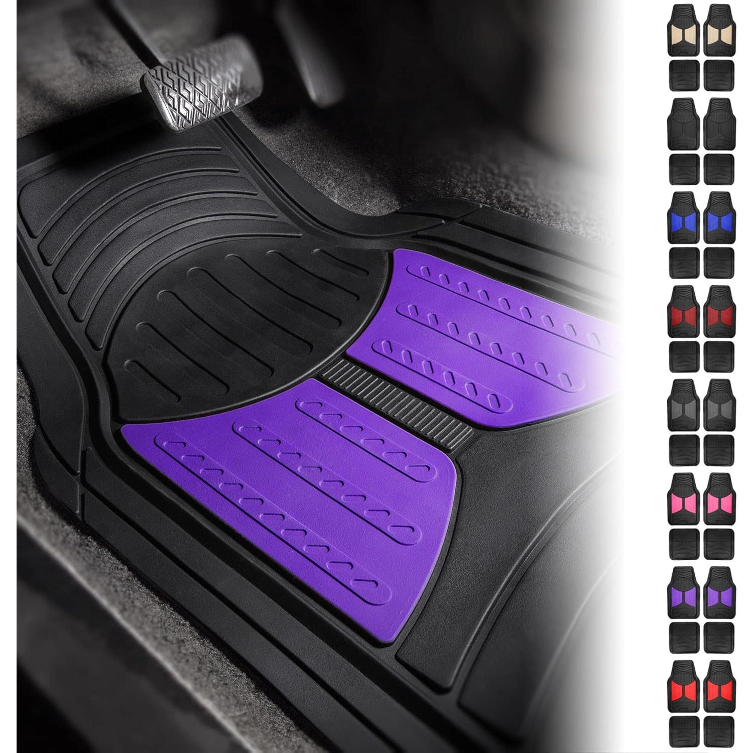 Alfombrillas de Caucho FH Group Moradas Ajuste Universal