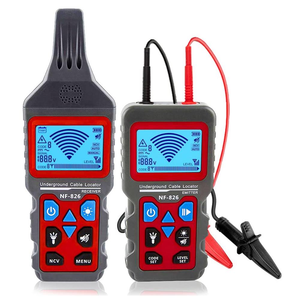 Localizador de Cables Subterráneos NOYAFA NF-826 con Voltímetro