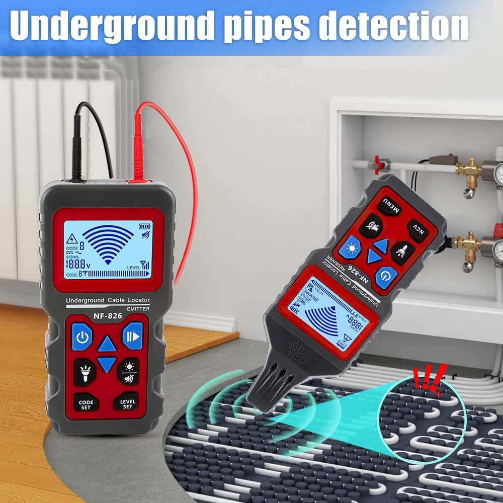 Localizador de Cables Subterráneos NOYAFA NF-826 con Voltímetro