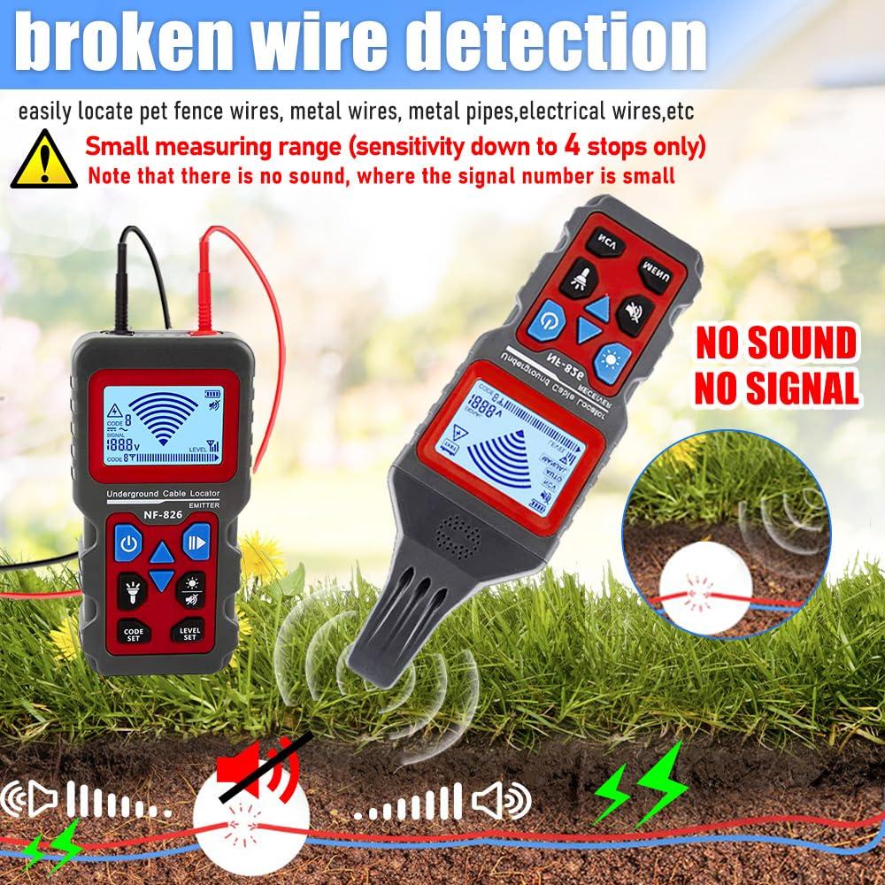 Localizador de Cables Subterráneos NOYAFA NF-826 con Voltímetro