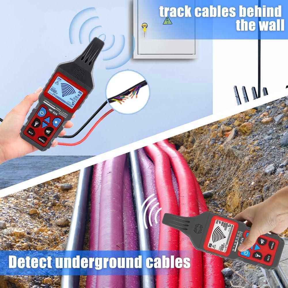 Localizador de Cables Subterráneos NOYAFA NF-826 con Voltímetro